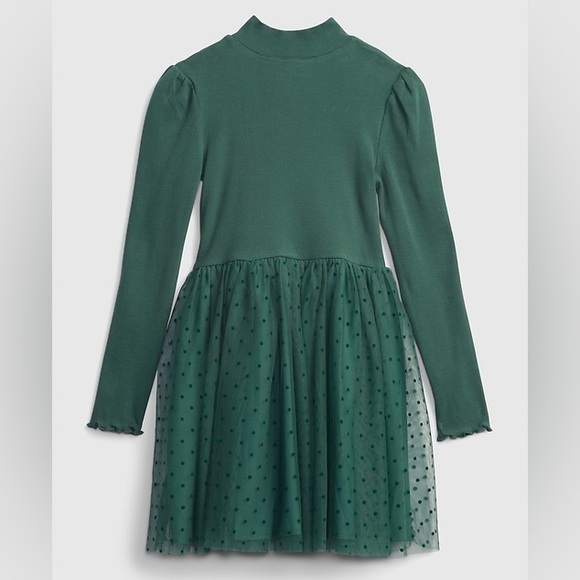 GAP Other - GAP Kids  Ribbed-Knit Mix-Media Print Dress